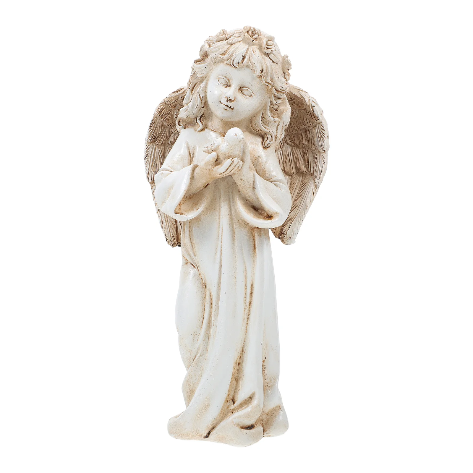 Vintage Decor Angel Sculpture Statue Photo Prop Angle with Bird Decoration Decorate Figurine Resin Outdoor
Vintage Decor Angel Sculpture Statue Photo Prop Angle with Bird Decoration Decorate Figurine Resin Outdoor