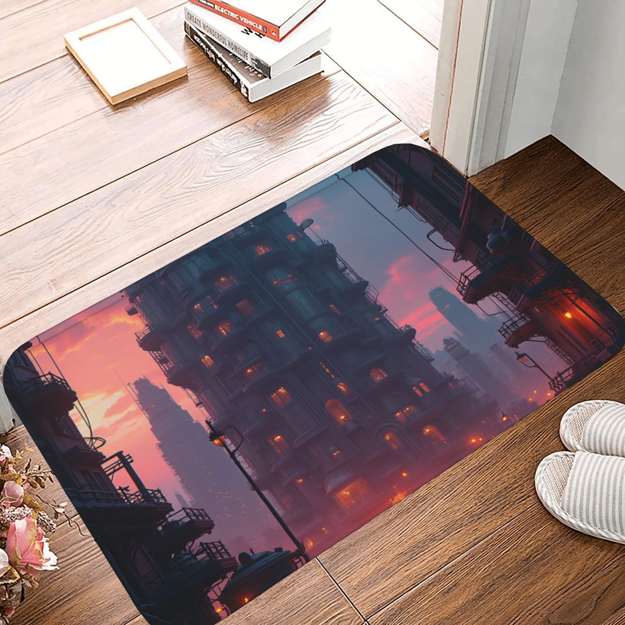 1PC Steampunk style cityscape Kitchen Rug Non-Slip Door Mats Pop design Bathroom Rug Bath Mat Carpet for Home Sink Laundry Decor
1PC Steampunk style cityscape Kitchen Rug Non-Slip Door Mats Pop design Bathroom Rug Bath Mat Carpet for Home Sink Laundry Decor
