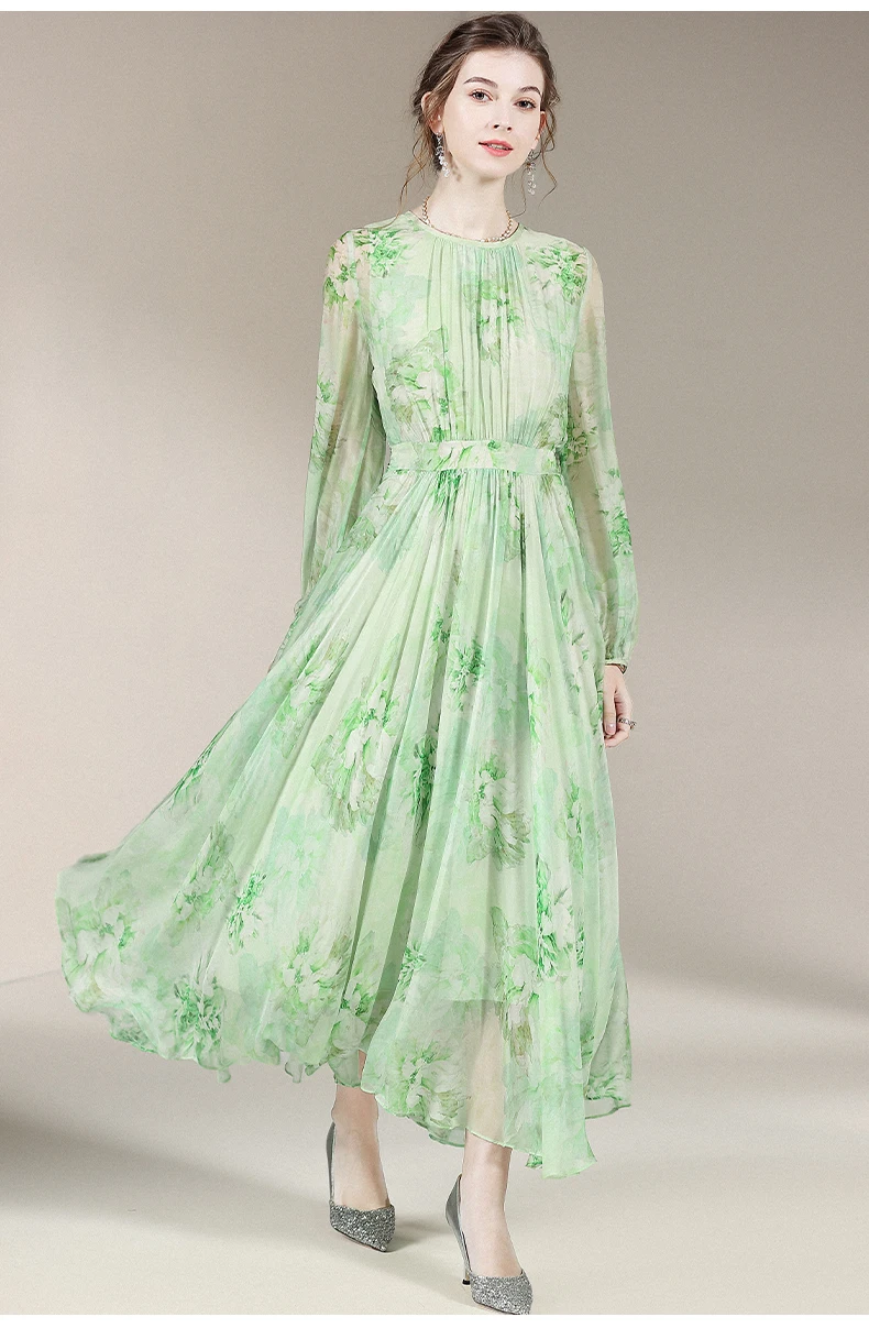 AIMEILI Light Green Dresses Chiffon Print Elegant Dress Women 2024 Summer Boho A-Line short Sleeves Sweet Casual Vestidos
AIMEILI Light Green Dresses Chiffon Print Elegant Dress Women 2024 Summer Boho A-Line short Sleeves Sweet Casual Vestidos