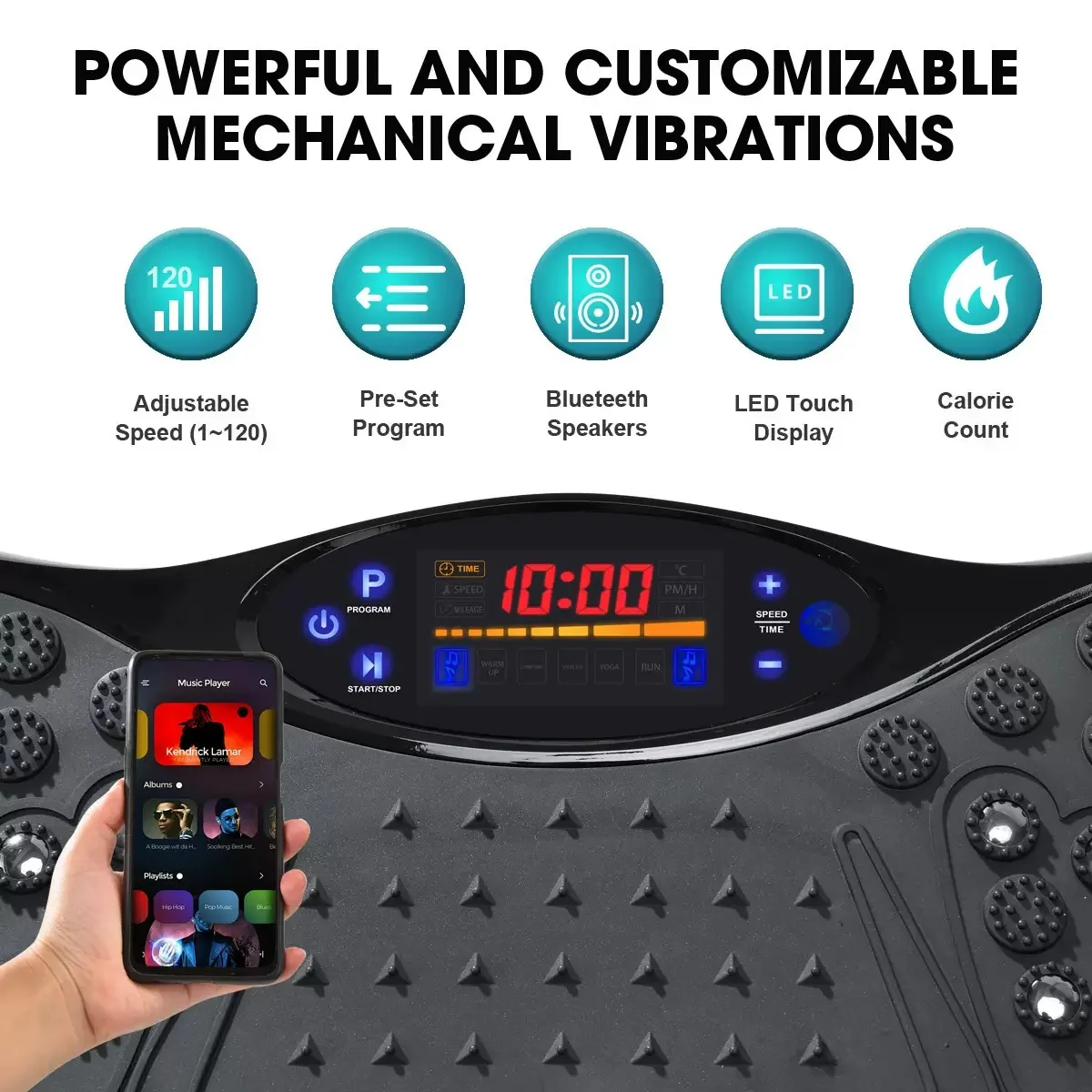 Vertical Electromagnetic Vibration Plate Exercise Machine Adjustable Intensity Home Use Magnetic Therapy Fat-Removing
Vertical Electromagnetic Vibration Plate Exercise Machine Adjustable Intensity Home Use Magnetic Therapy Fat-Removing