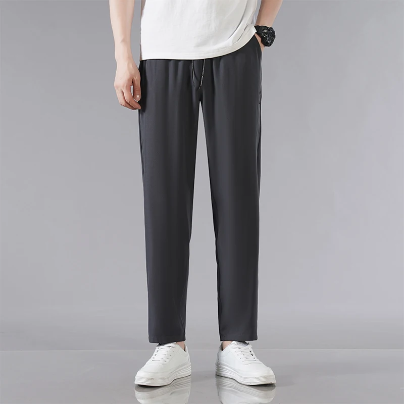 Pants Men 2024 Summer Ice Silk Casual Pants Men Straight Loose Elastic Thin Style Quick Dry Youth Sports Breathable Pants
Pants Men 2024 Summer Ice Silk Casual Pants Men Straight Loose Elastic Thin Style Quick Dry Youth Sports Breathable Pants