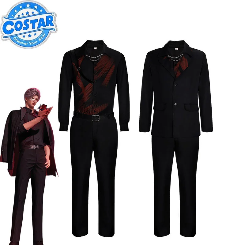 Qinche Sylus Cosplay Costume Game Love and Deepspace Uniform Black Suits Full Set Halloween Party Costumes for Men Customized
Qinche Sylus Cosplay Costume Game Love and Deepspace Uniform Black Suits Full Set Halloween Party Costumes for Men Customized