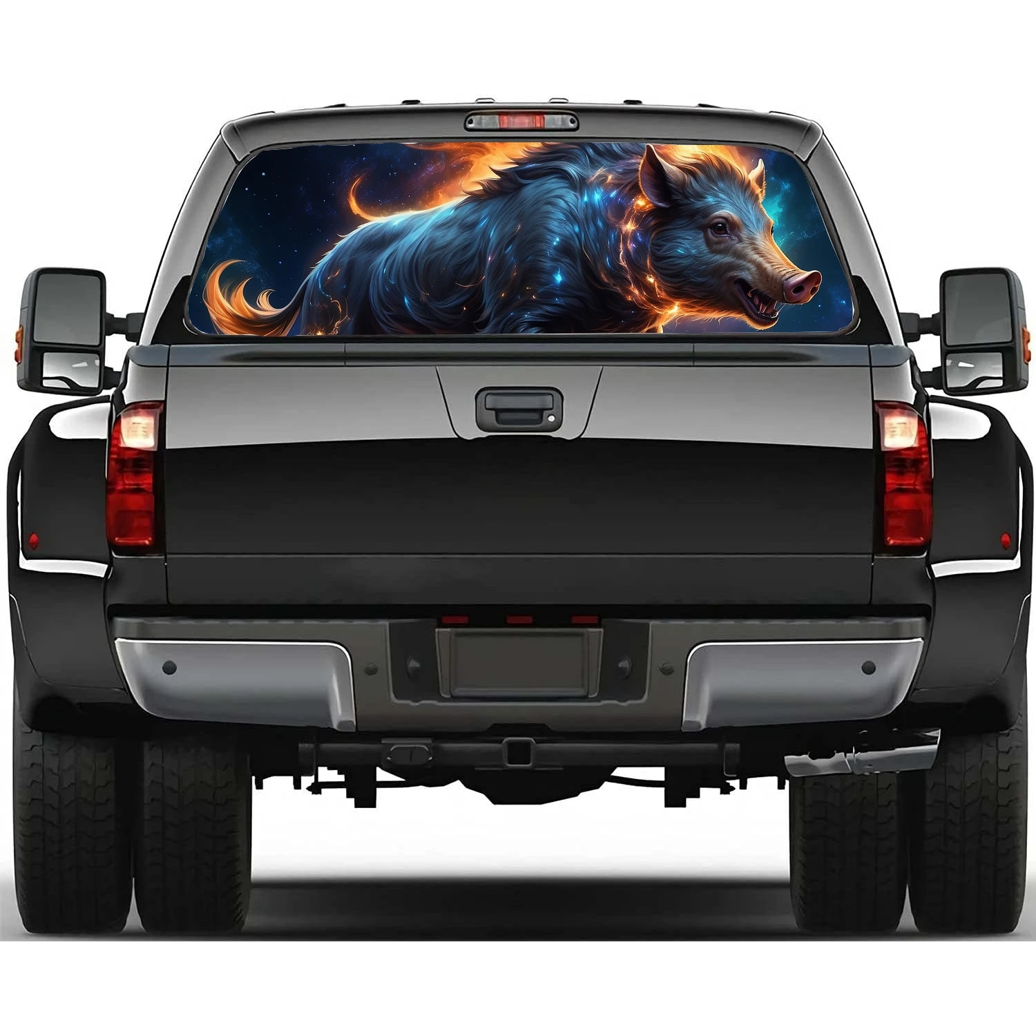 Galaxy Wild Boar Car Rear Window Decal Fit Pickup,Truck,Car Universal See Through Perforated Back Window Vinyl Sticker
Galaxy Wild Boar Car Rear Window Decal Fit Pickup,Truck,Car Universal See Through Perforated Back Window Vinyl Sticker