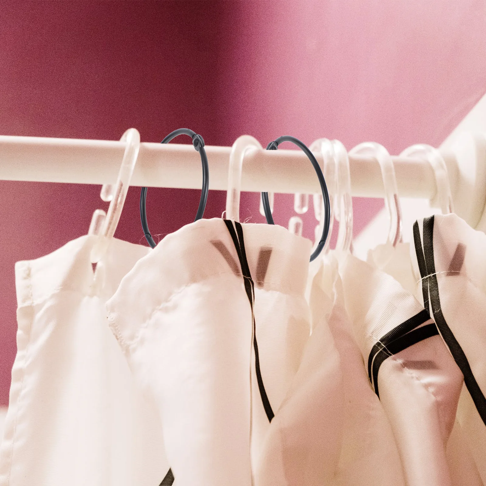 Elegant Metal Shower Curtain Hooks Ring Clasps Holders for Bath Bathroom Drapery Window Rods Decorative Clip Fasteners Hangers
Elegant Metal Shower Curtain Hooks Ring Clasps Holders for Bath Bathroom Drapery Window Rods Decorative Clip Fasteners Hangers