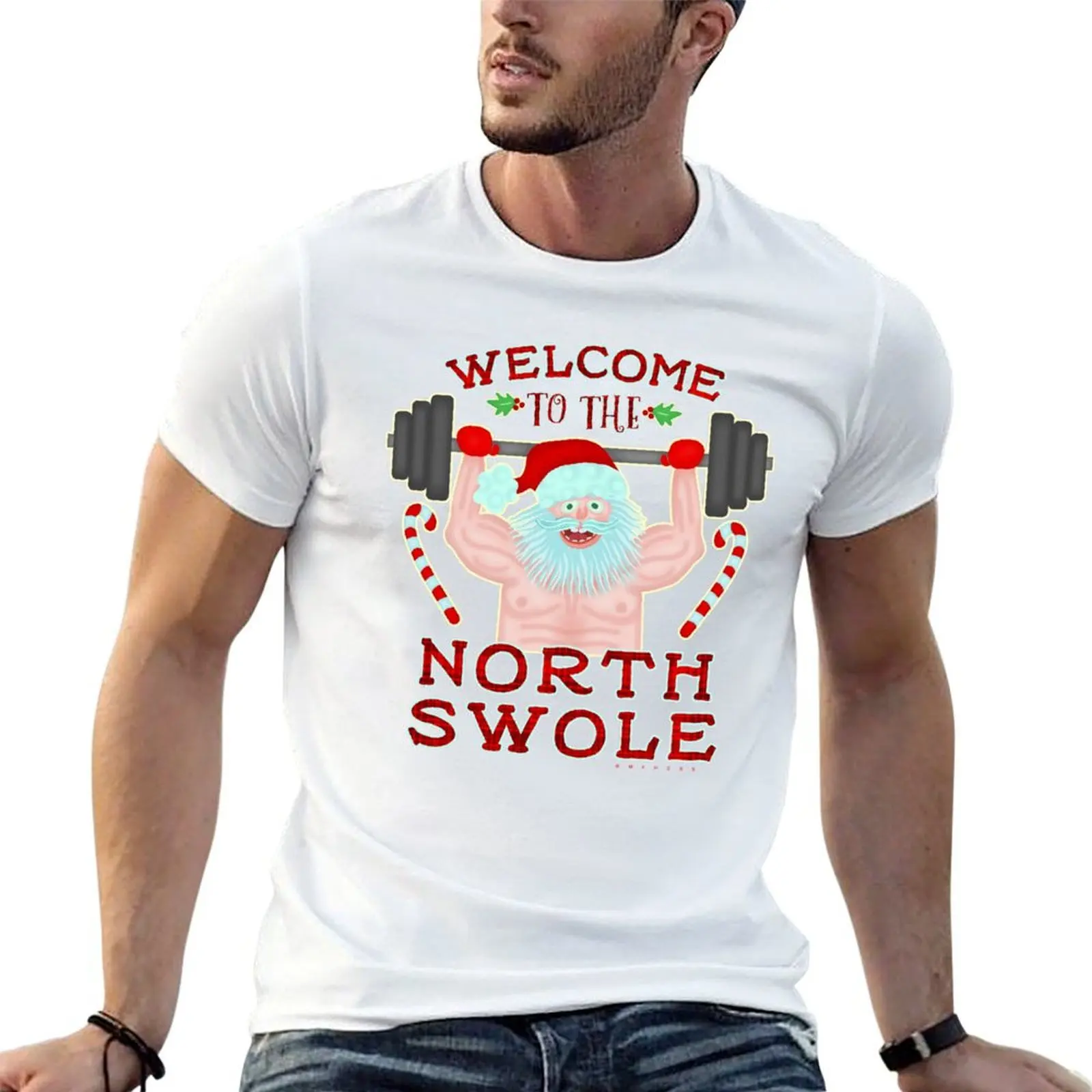 North Santa t man designer Funny Christmas Weightlifter t Swole T-Shirt shirt man shirt for Claus
North Santa t man designer Funny Christmas Weightlifter t Swole T-Shirt shirt man shirt for Claus