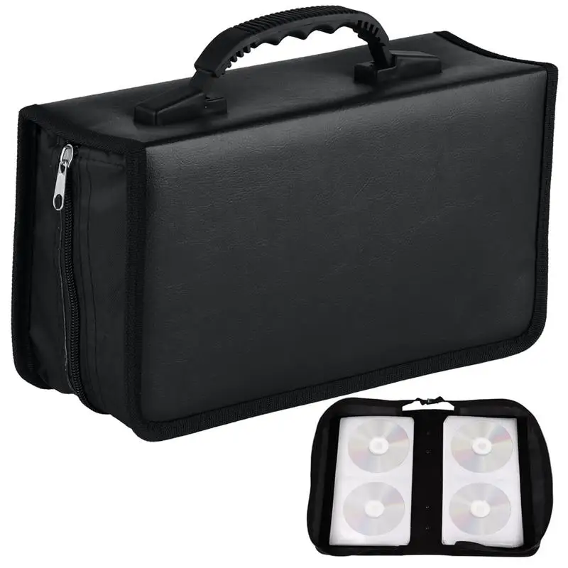 Black PU Leather CD Binder Case Large Capacity CD Bag For 128 Discs Portable DVD Storage Holder Album Organizer CD Carry Bag
Black PU Leather CD Binder Case Large Capacity CD Bag For 128 Discs Portable DVD Storage Holder Album Organizer CD Carry Bag