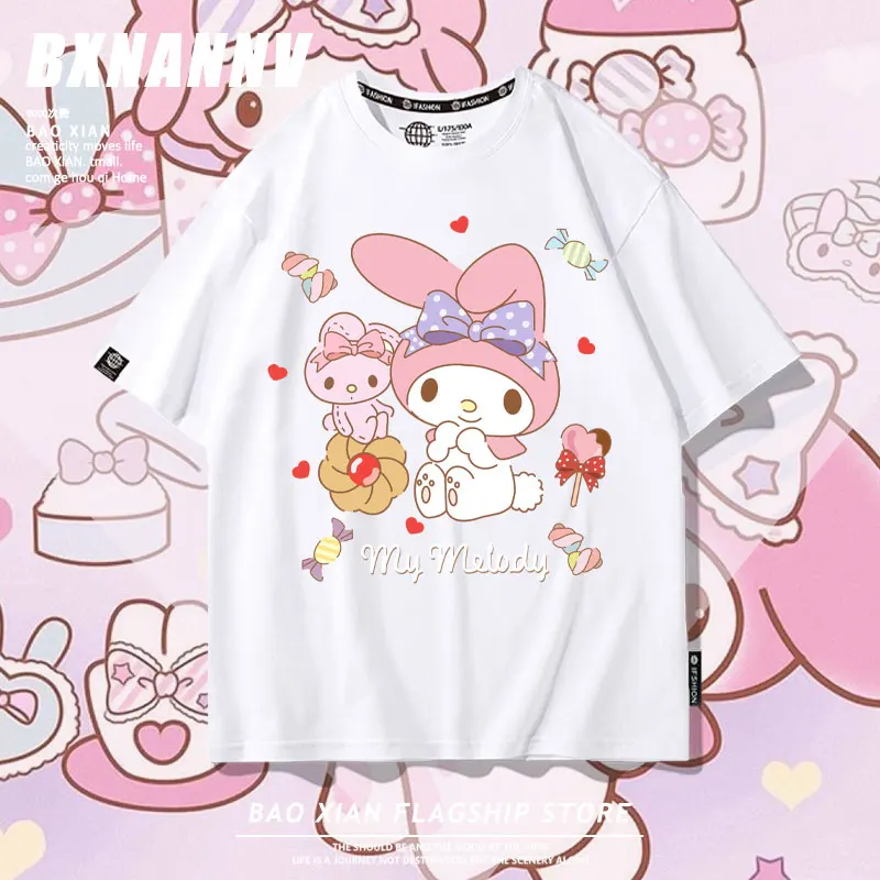Sanrio Melody short sleeve Tmelody cartoon printed female Harajuku style pure cotton clothes
Sanrio Melody short sleeve Tmelody cartoon printed female Harajuku style pure cotton clothes