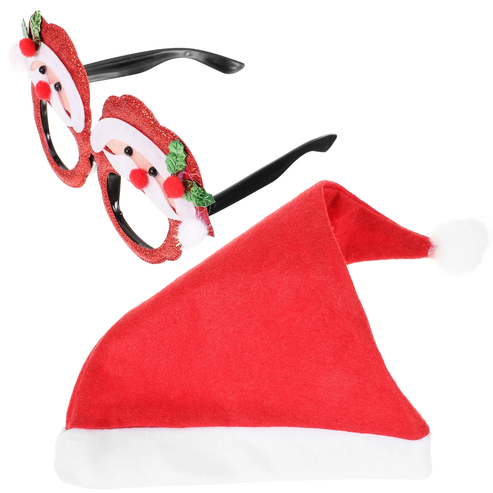 Christmas Glasses Hats Set Plastic Xmas Decor Eyeglasses Frames Props Party Supplies Photo Props Christmas Costumes Accessories
Christmas Glasses Hats Set Plastic Xmas Decor Eyeglasses Frames Props Party Supplies Photo Props Christmas Costumes Accessories