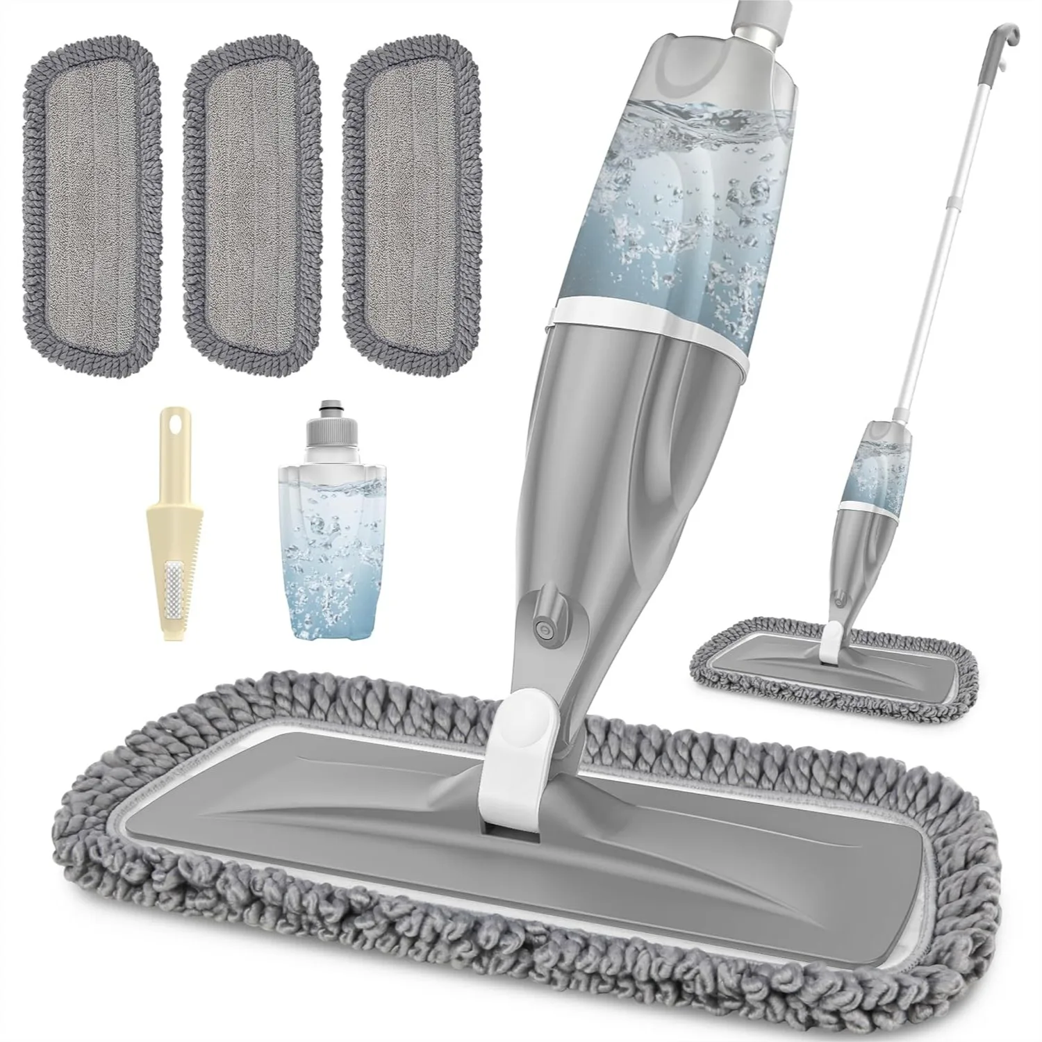 Microfiber Spray Mop for Floor Cleaning with 3 Washable Pads and Refillable Bottle for Hardwood Laminate Tile Vinyl
Microfiber Spray Mop for Floor Cleaning with 3 Washable Pads and Refillable Bottle for Hardwood Laminate Tile Vinyl