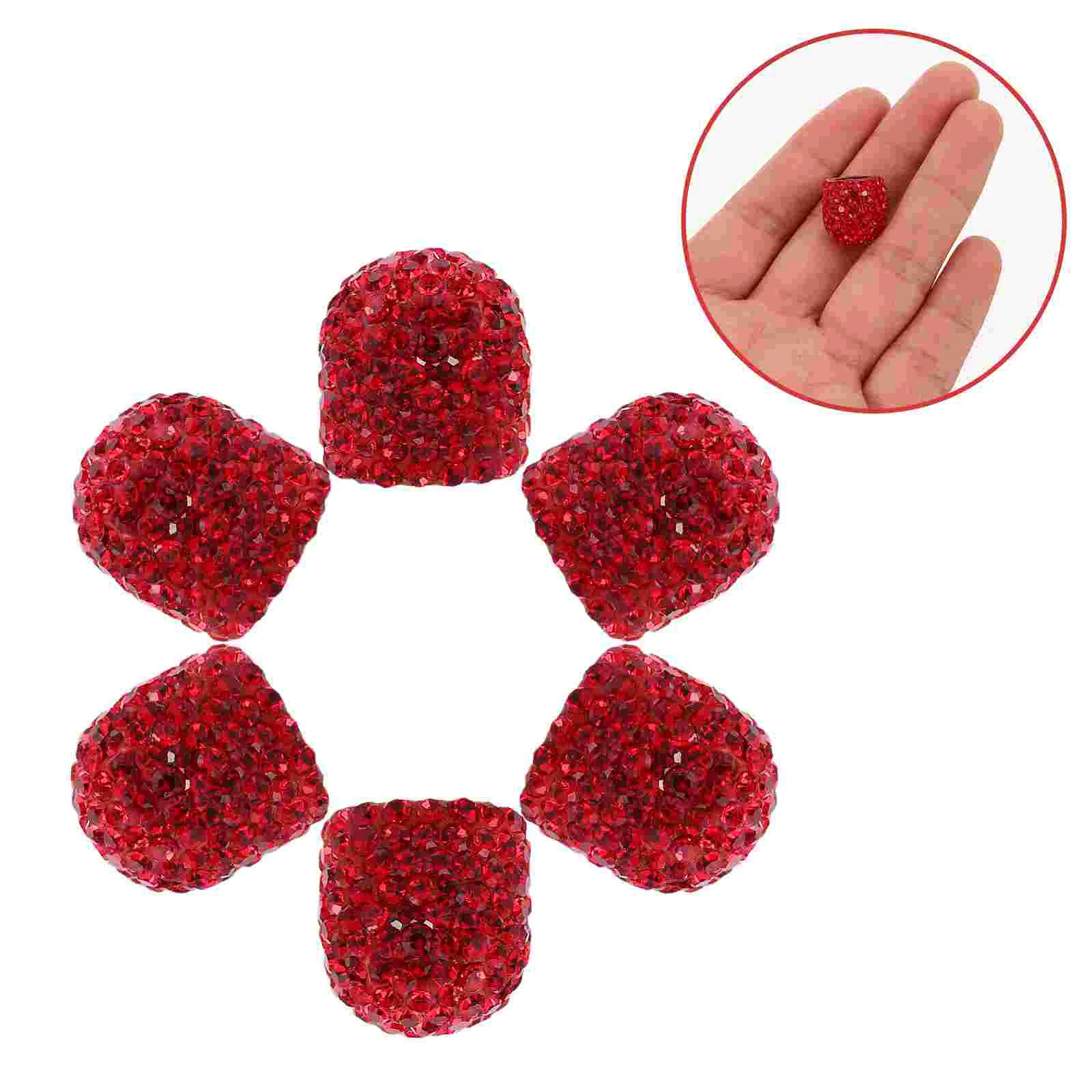 6pcs Car Tire Valve Caps Rhinestone Red Clay Full Diamond Decoration Easy Installation Styling Accessories Tire Nozzle Covers
6pcs Car Tire Valve Caps Rhinestone Red Clay Full Diamond Decoration Easy Installation Styling Accessories Tire Nozzle Covers