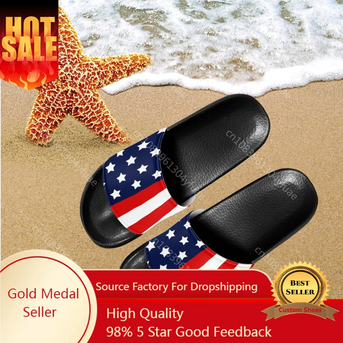 Luxury Designer American Flag Pattern Sandals Fashion Home Adult Comfortable Anti-Slip Slippers Cool Beach Slides Gift
Luxury Designer American Flag Pattern Sandals Fashion Home Adult Comfortable Anti-Slip Slippers Cool Beach Slides Gift