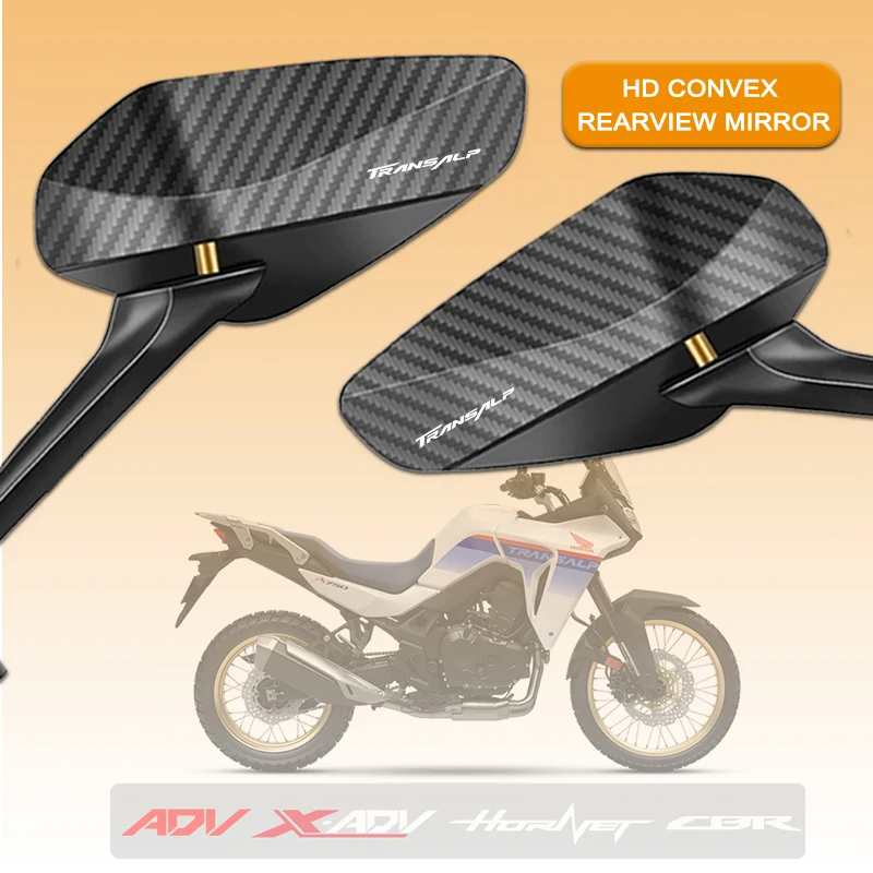 For Honda TRANSALP XL600 XL650 XLV 600 650 700 TRANSALP ECE CCC Certified Carbon Fiber Motorcycle Adjustable Rearview Mirror
For Honda TRANSALP XL600 XL650 XLV 600 650 700 TRANSALP ECE CCC Certified Carbon Fiber Motorcycle Adjustable Rearview Mirror