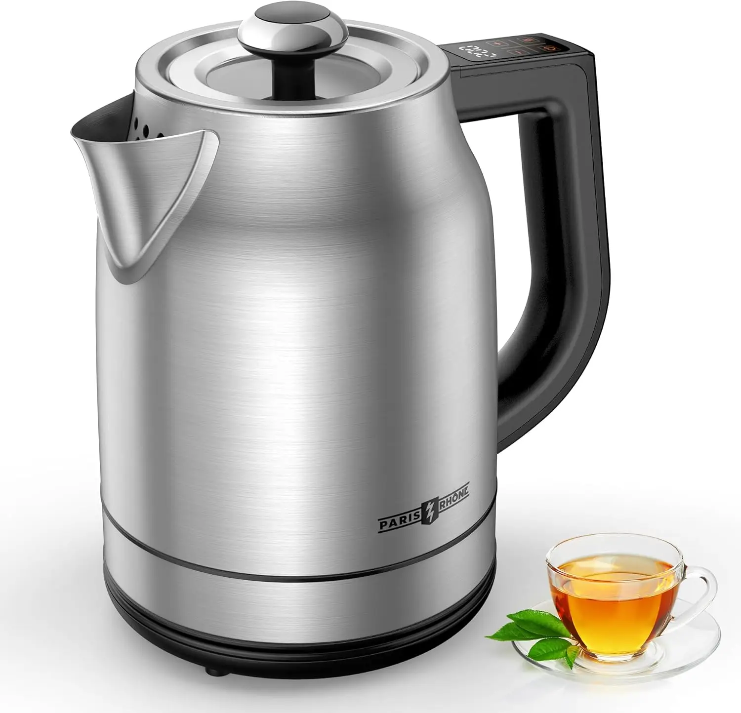 1.7L Electric Kettle 1500W Temperature Control 13 Settings LED Display Auto Shut-Off
1.7L Electric Kettle 1500W Temperature Control 13 Settings LED Display Auto Shut-Off