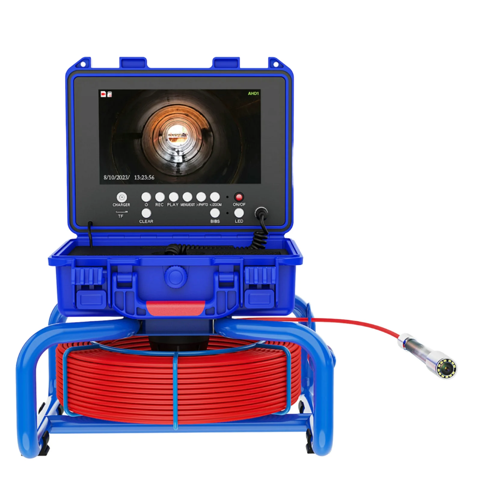9Inch HD 1080P Screen Sewer Endoscope Camera With Cable Length Scale&Waterproof Battery Capacity Show Pipe Inspection Camera
9Inch HD 1080P Screen Sewer Endoscope Camera With Cable Length Scale&Waterproof Battery Capacity Show Pipe Inspection Camera
