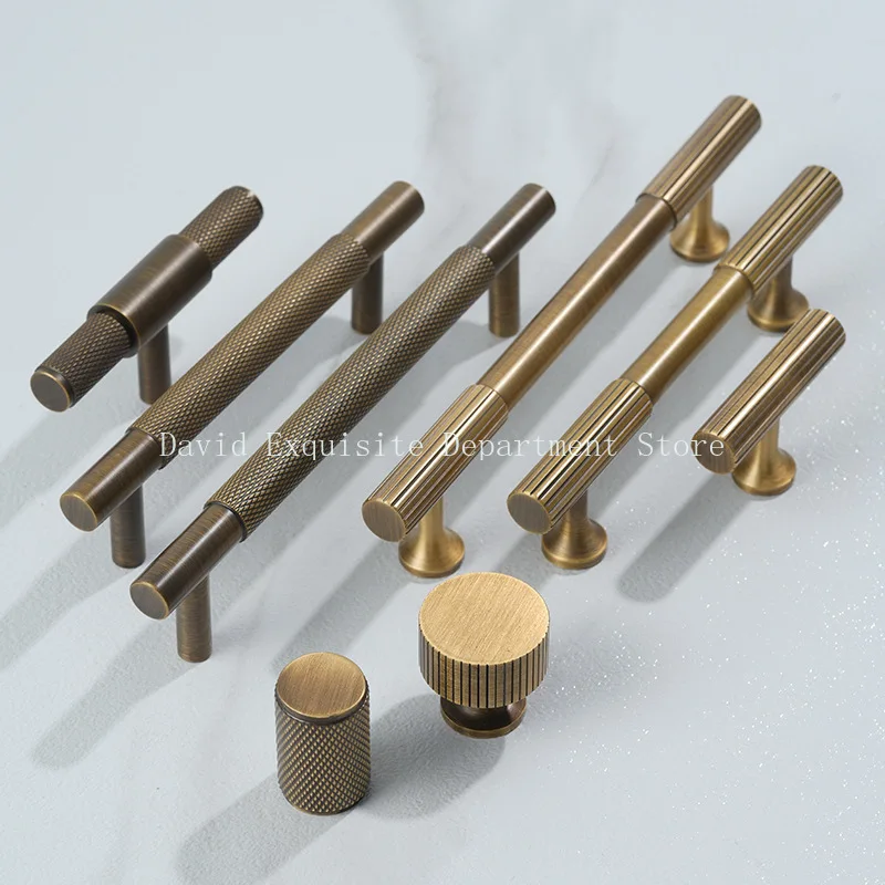 1pcs Light luxurious contracted bronze solid brass knurled handle drawer door handle cabinet knobs
1pcs Light luxurious contracted bronze solid brass knurled handle drawer door handle cabinet knobs