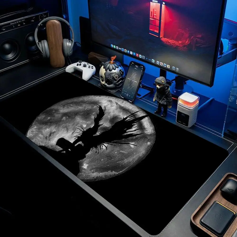 Anime DEATH NOTE Mouse Pad Large Home Office Setup Comic Non-slip Keyboard Notebook PC Gaming Computer Black Desktop Table XAXC