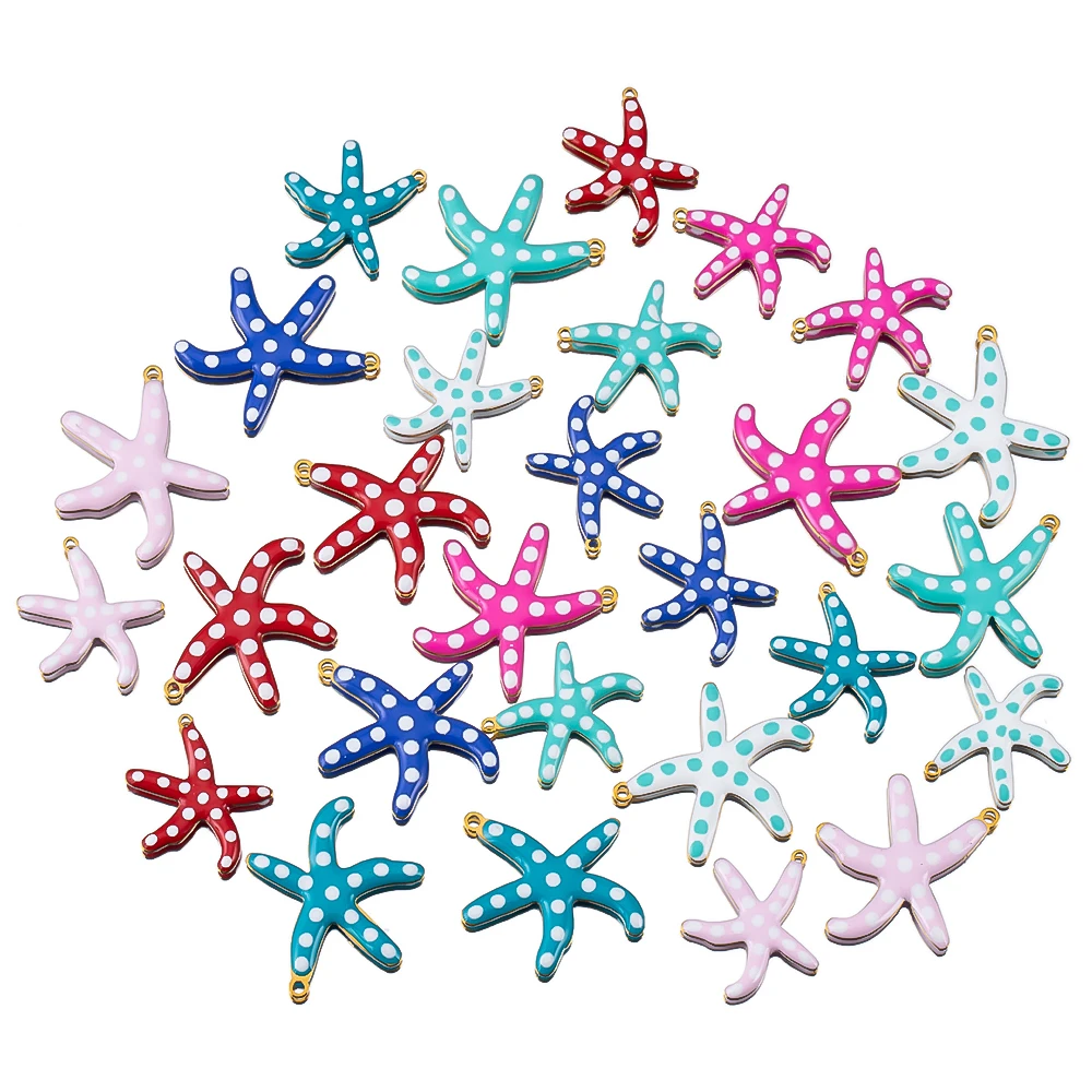 Wholesale 10Pcs Stainless Steel Cute Charms Starfish Pendants For DIY Necklace Earring Pendant Jewelry Making Accessories Crafts
Wholesale 10Pcs Stainless Steel Cute Charms Starfish Pendants For DIY Necklace Earring Pendant Jewelry Making Accessories Crafts