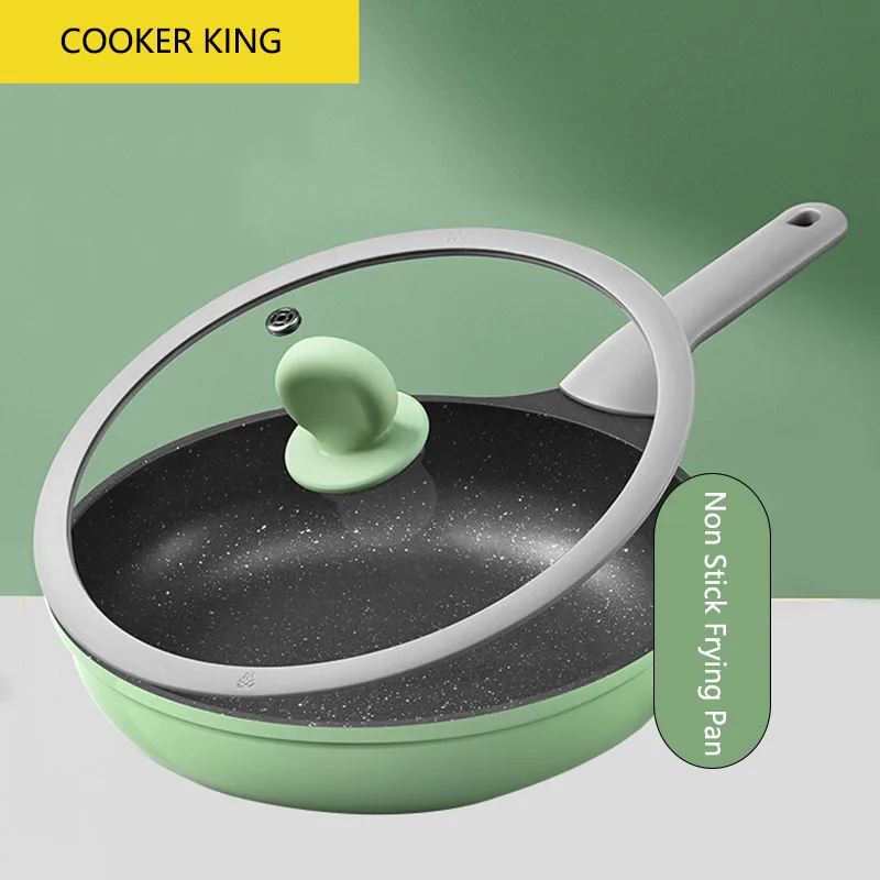 COOKER KING Flat Bottomed Non Stick Pan Frying Pan For Steak And Egg Gas Induction Cooker Universal Household Kitchen Cookware
COOKER KING Flat Bottomed Non Stick Pan Frying Pan For Steak And Egg Gas Induction Cooker Universal Household Kitchen Cookware