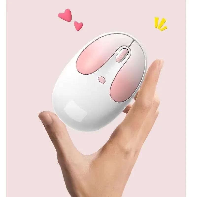 Pink Rabbit Wireless Mouse 2.4G+Bluetooth Dual Mode Mice Power display Rechargeable Mute wireless bluetooth mouse Gaming Mouse
Pink Rabbit Wireless Mouse 2.4G+Bluetooth Dual Mode Mice Power display Rechargeable Mute wireless bluetooth mouse Gaming Mouse
