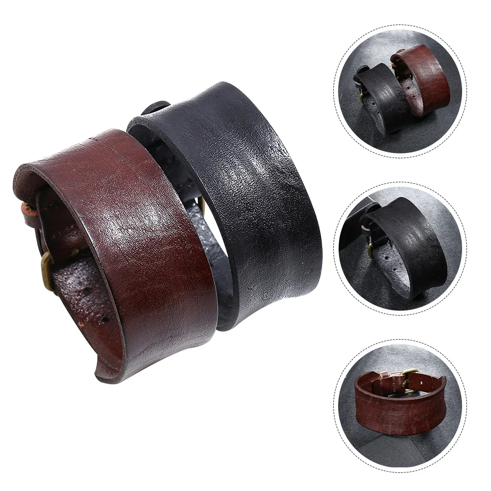 2Pcs Men Bracelets Durable Personalized Punk Style Wristbands Vintage Wrist Decoration for Gifts Parties
2Pcs Men Bracelets Durable Personalized Punk Style Wristbands Vintage Wrist Decoration for Gifts Parties