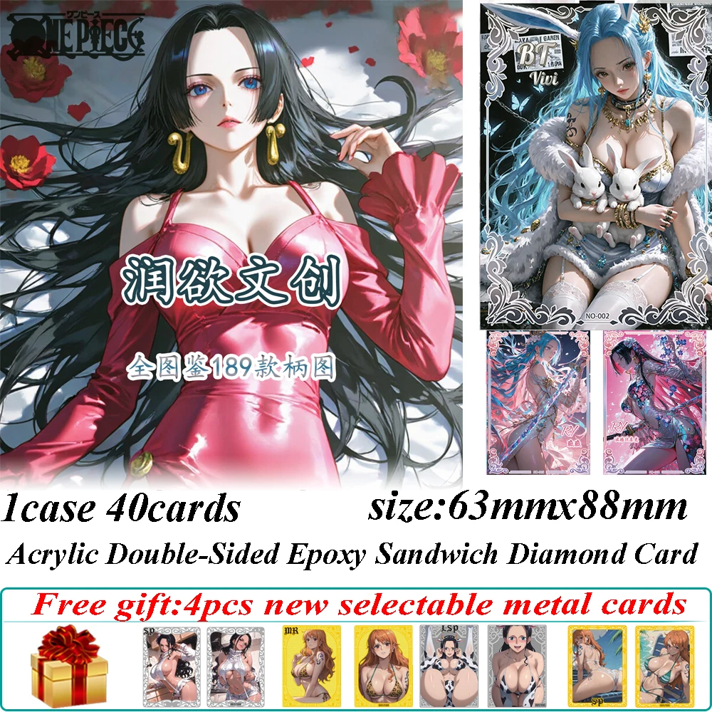 New Runyu One Piece Full Acrylic Double-Sided Epoxy Sandwich Diamond Card Anime Boa Hancock Yamato Nami Goddess Collection Cards
New Runyu One Piece Full Acrylic Double-Sided Epoxy Sandwich Diamond Card Anime Boa Hancock Yamato Nami Goddess Collection Cards