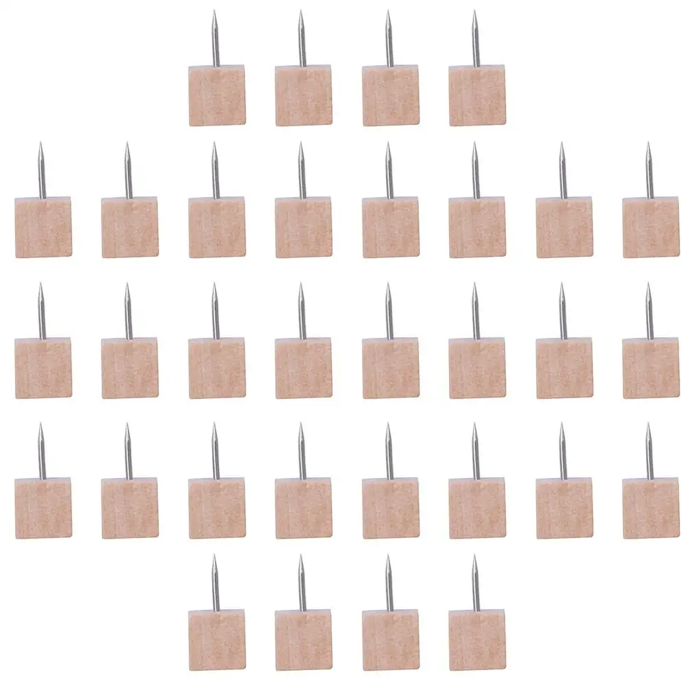 50 Pcs Wood Push Pin Square Thumb Tacks for Bulletin Board Corkboard Office School Exhibition Decorative Practical Durability
50 Pcs Wood Push Pin Square Thumb Tacks for Bulletin Board Corkboard Office School Exhibition Decorative Practical Durability