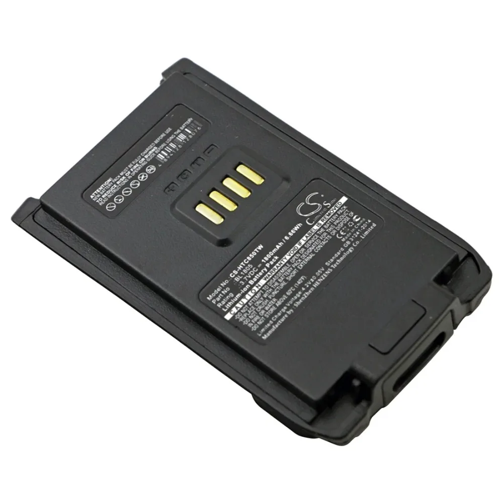 Replacement Battery for HYT PT850 BL1805 3.7V/mA 
Replacement Battery for HYT PT850 BL1805 3.7V/mA