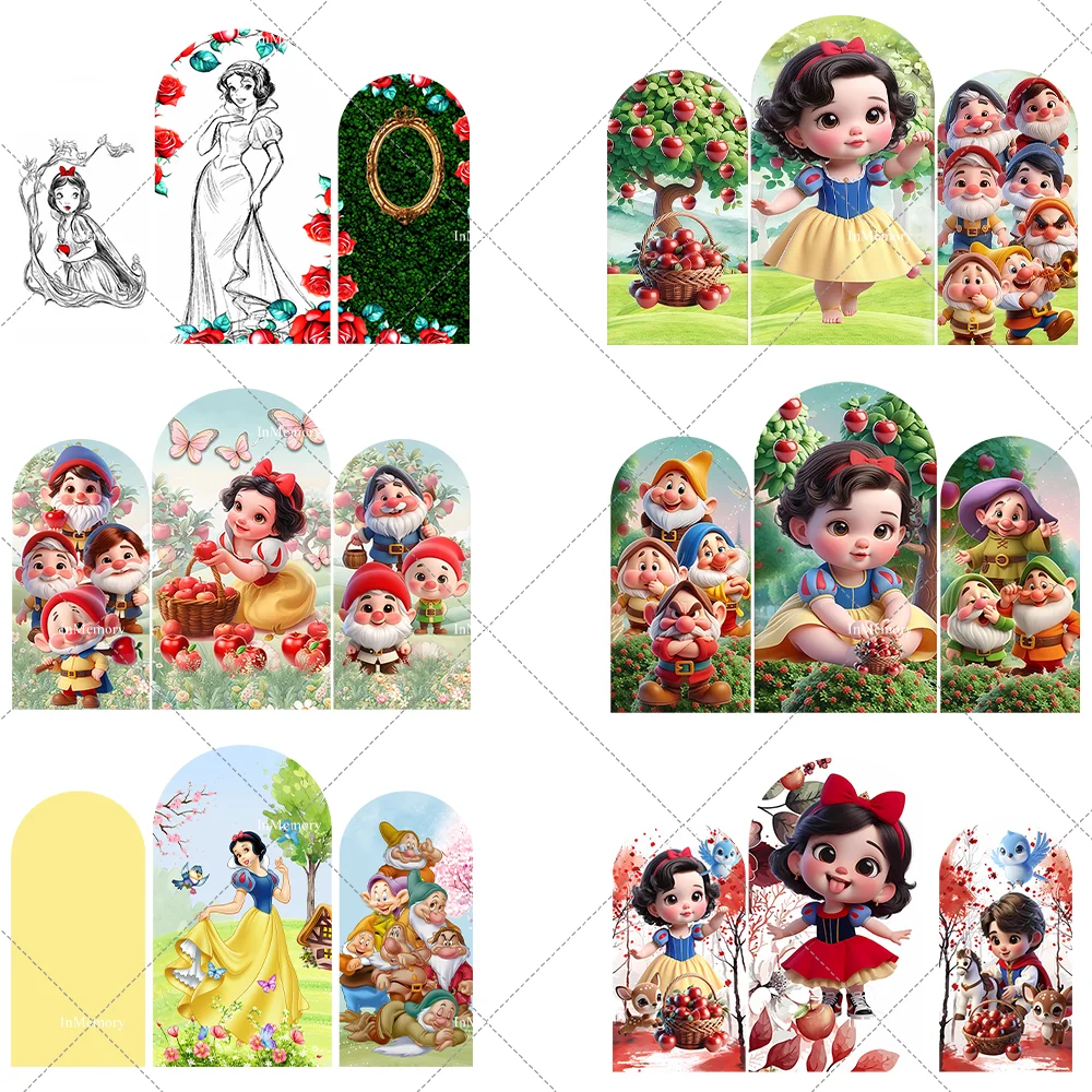 Фон с изображением арки принцессы Белоснежки Диснея для девочек, принадлежности для дня рождения, мультяшное яблоко, дерево семь гномов, стена для детского душа
Фон с изображением арки принцессы Белоснежки Диснея для девочек, принадлежности для дня рождения, мультяшное яблоко, дерево семь гномов, стена для детского душа