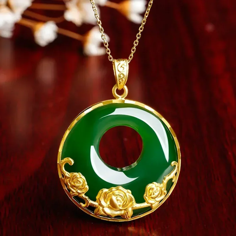 Ожерелье из 24-каратного золота 999 Bauhinia Jasper Peace Joeyero, кулон с пряжкой AU750, цветы, цветущее богатство, ретро, Джойрия, женщина
Ожерелье из 24-каратного золота 999 Bauhinia Jasper Peace Joeyero, кулон с пряжкой AU750, цветы, цветущее богатство, ретро, Джойрия, женщина