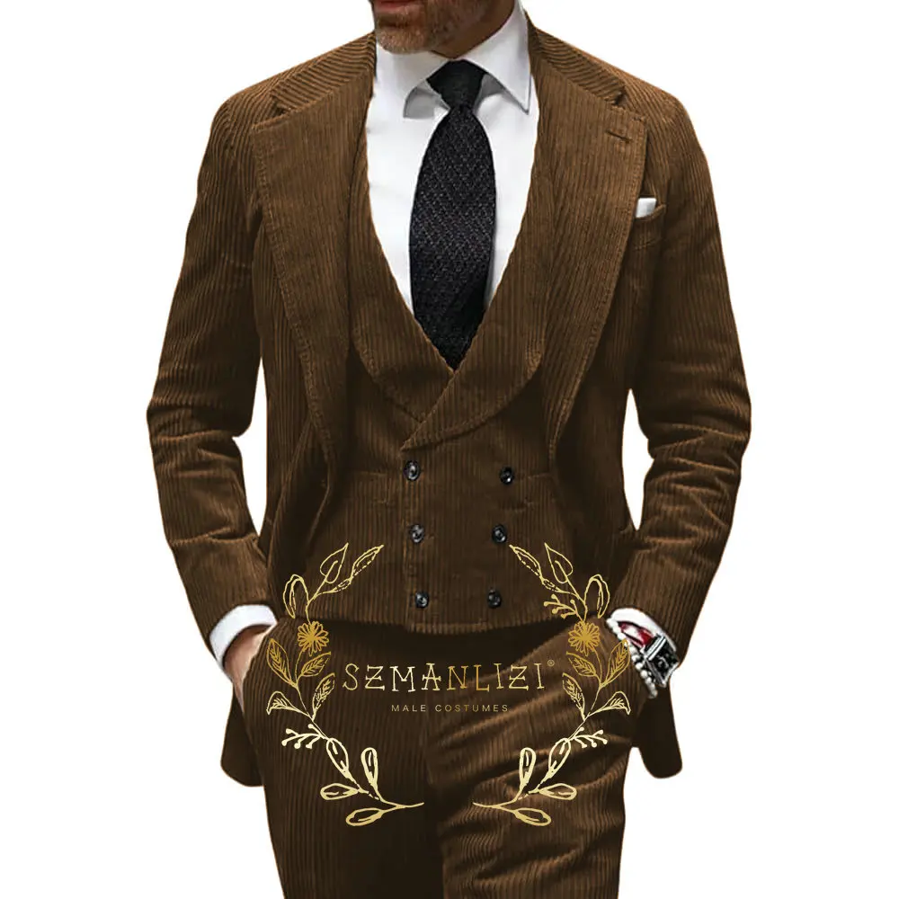 Коричневый вельветовый мужской костюм, винтажные мужские костюмы, комплект из 3 предметов, роскошная мужская куртка, жилет, брюки, мужской пиджак, комплекты одежды, костюм
Коричневый вельветовый мужской костюм, винтажные мужские костюмы, комплект из 3 предметов, роскошная мужская куртка, жилет, брюки, мужской пиджак, комплекты одежды, костюм