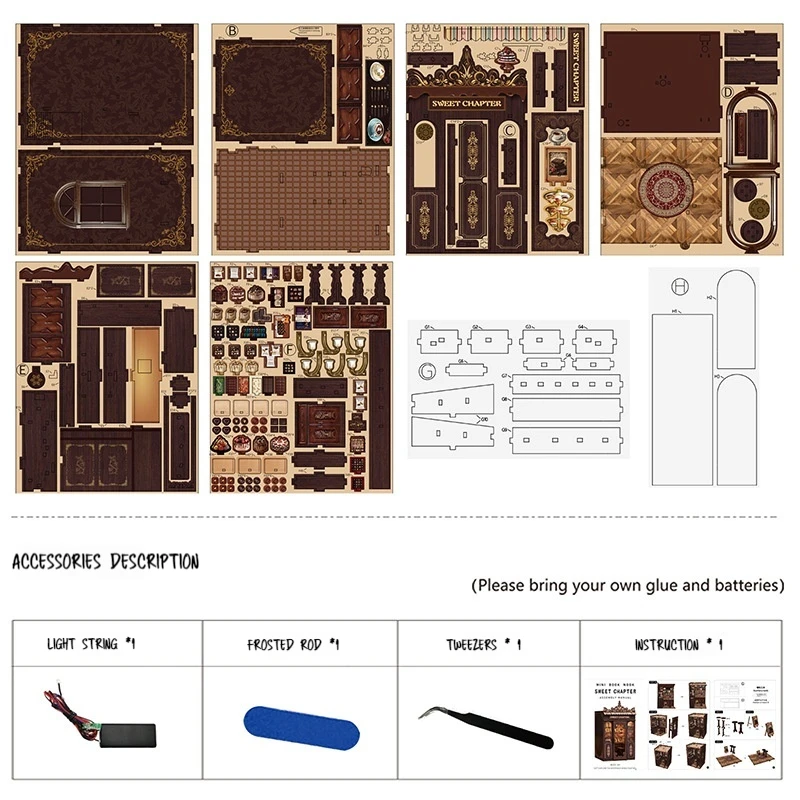 Sweet Chapter Diy Miniature House Hand Assembled Wooden Micro Scale Model Building Creative dessert Home Decor birthday Gifts
Sweet Chapter Diy Miniature House Hand Assembled Wooden Micro Scale Model Building Creative dessert Home Decor birthday Gifts