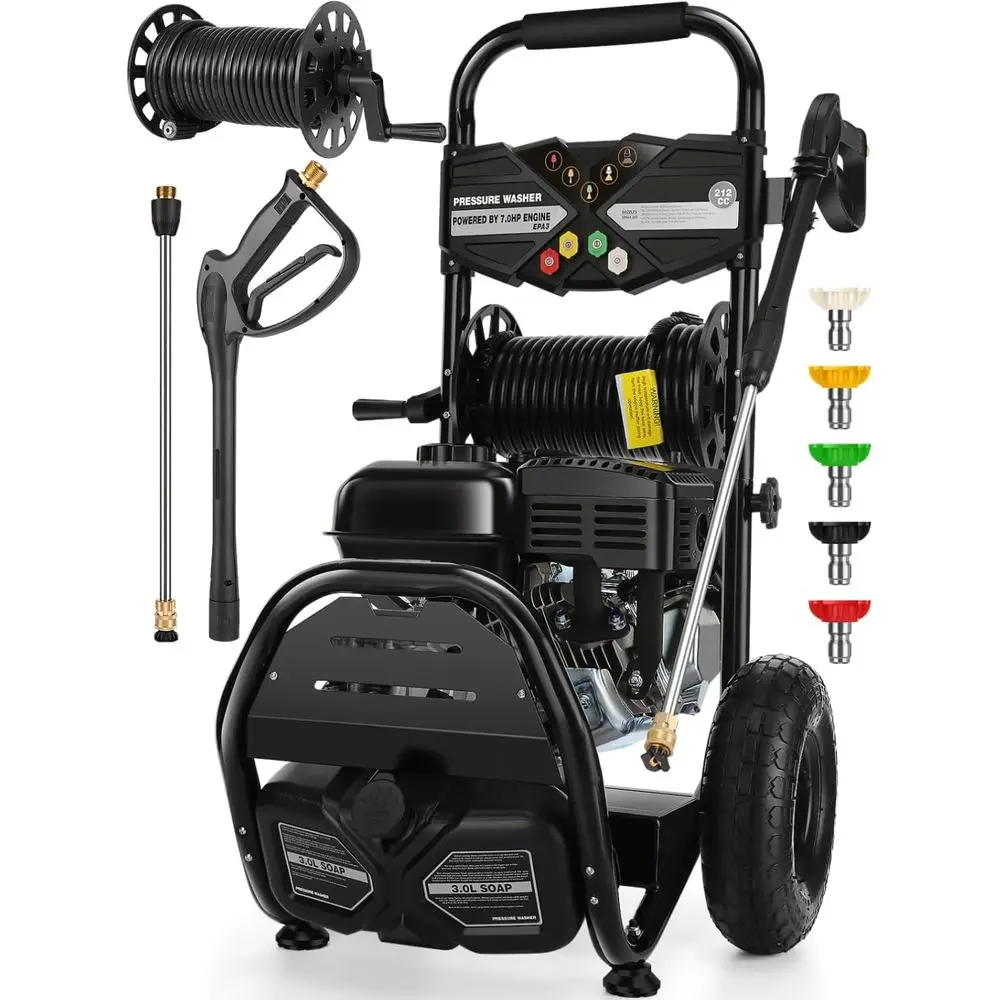 4200PSI Gas Prure Washer 4.0GPM Gas Power Washer 212CC Gas Powered Washing hine Commercial High Prure Washer with 32t Hose&5 Noz
4200PSI Gas Prure Washer 4.0GPM Gas Power Washer 212CC Gas Powered Washing hine Commercial High Prure Washer with 32t Hose&5 Noz