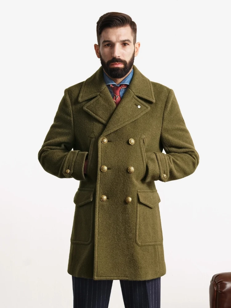 Luxury Brand Men Overcoat Wool Coats Jacket Double-breasted Windbreaker Slim Coat Trend Solid Outerwear Mens Coat Design New
Luxury Brand Men Overcoat Wool Coats Jacket Double-breasted Windbreaker Slim Coat Trend Solid Outerwear Mens Coat Design New