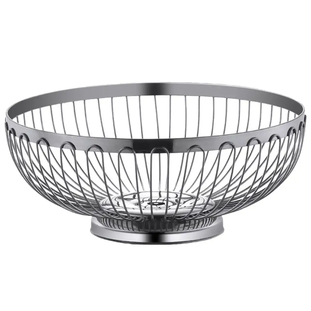 Stainless Steel Fruit Vegetable Basket 26cm Large Capacity Kitchen Counter Egg Fruits Banana Holder Storage Container Food Metal
Stainless Steel Fruit Vegetable Basket 26cm Large Capacity Kitchen Counter Egg Fruits Banana Holder Storage Container Food Metal
