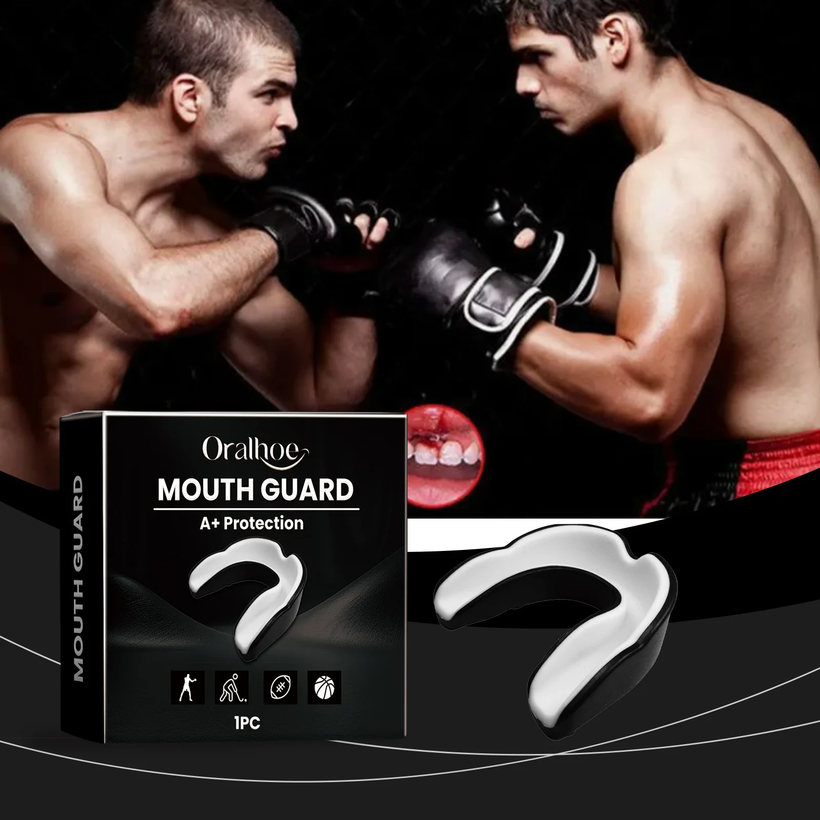 Fighting Training Mouth Guard Boxing Gum Shield Slim Fit Adult Sports Mouthguard Football Wrestling Boxing Teeth Protection
Fighting Training Mouth Guard Boxing Gum Shield Slim Fit Adult Sports Mouthguard Football Wrestling Boxing Teeth Protection