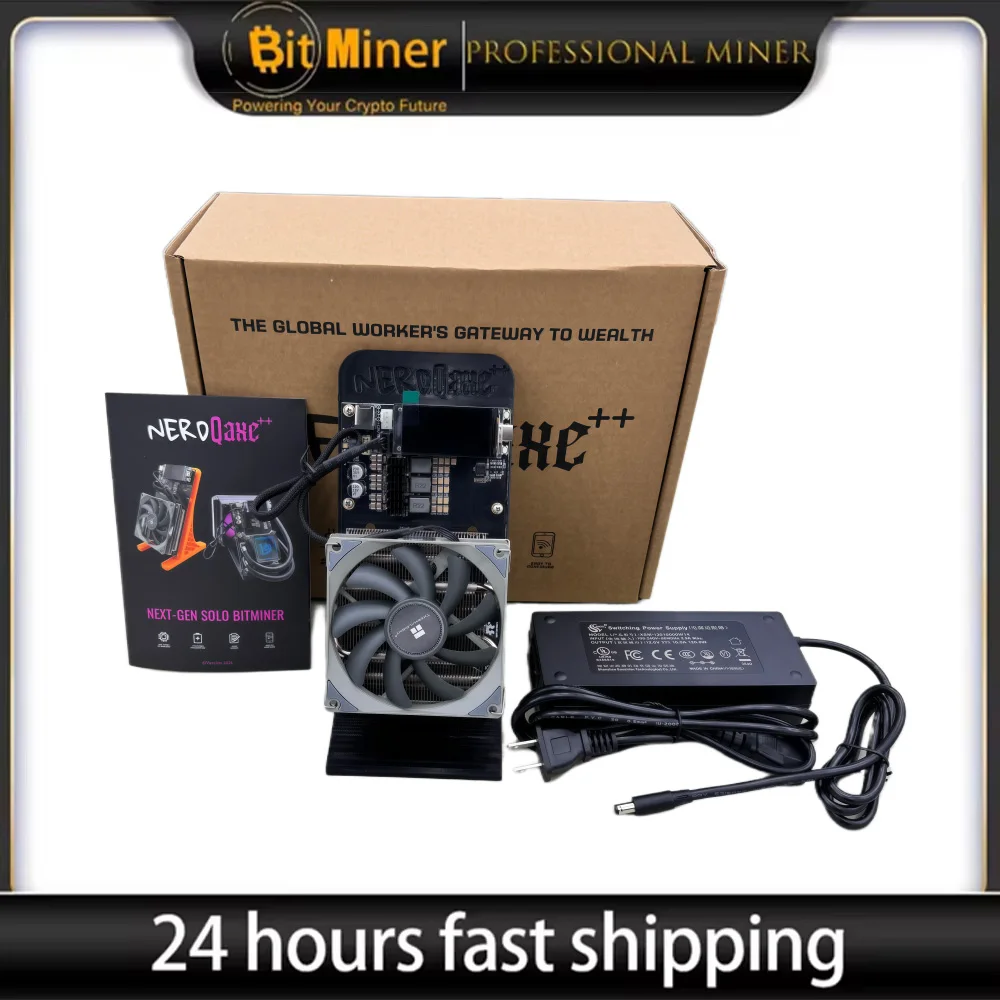 New NerdQaxe++ 4.8TH/s 75W Bitcoin Miner BM1370 Asic Chip Solo BTC Mining Machine 2.4G WiFi Open Source BTC Miners Crypto
New NerdQaxe++ 4.8TH/s 75W Bitcoin Miner BM1370 Asic Chip Solo BTC Mining Machine 2.4G WiFi Open Source BTC Miners Crypto