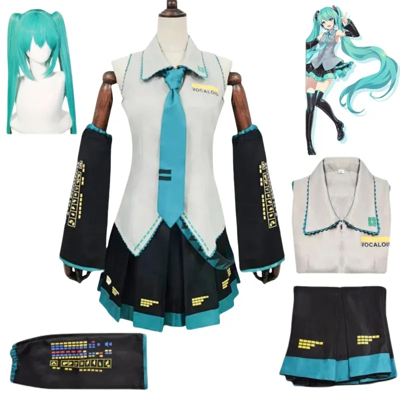 Мику костюмы для косплея комплект костюмов музыкальный женский праздничный костюм + галстуки и рукава Хацунэ Мику юбка костюм комплект GW0157
Мику костюмы для косплея комплект костюмов музыкальный женский праздничный костюм + галстуки и рукава Хацунэ Мику юбка костюм комплект GW0157