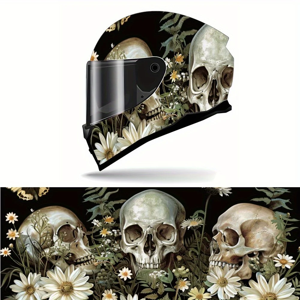 Flowers, Plants and Skulls PVC Motorcycle Helmet Vinyl Wrap, Self-Adhesive Waterproof Sticker, Anti-Scratch Decorative Film for
Flowers, Plants and Skulls PVC Motorcycle Helmet Vinyl Wrap, Self-Adhesive Waterproof Sticker, Anti-Scratch Decorative Film for