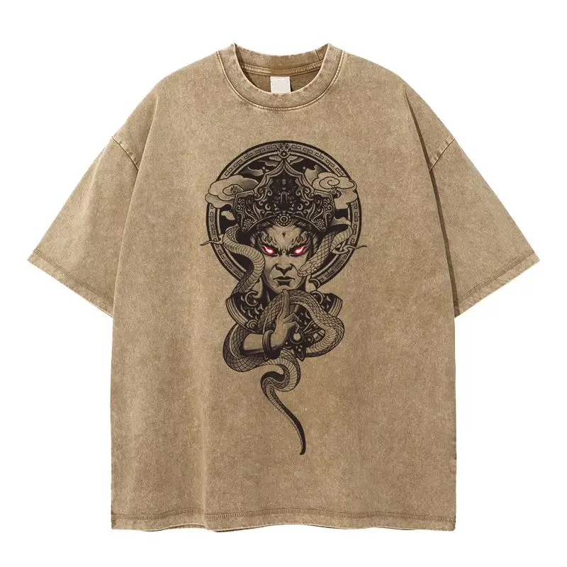 Cotton Short-sleeved Men and Women Street Wind Dark Couple Washed To Do The Old Half-sleeved Summer New Loose Versatile Tops
Cotton Short-sleeved Men and Women Street Wind Dark Couple Washed To Do The Old Half-sleeved Summer New Loose Versatile Tops