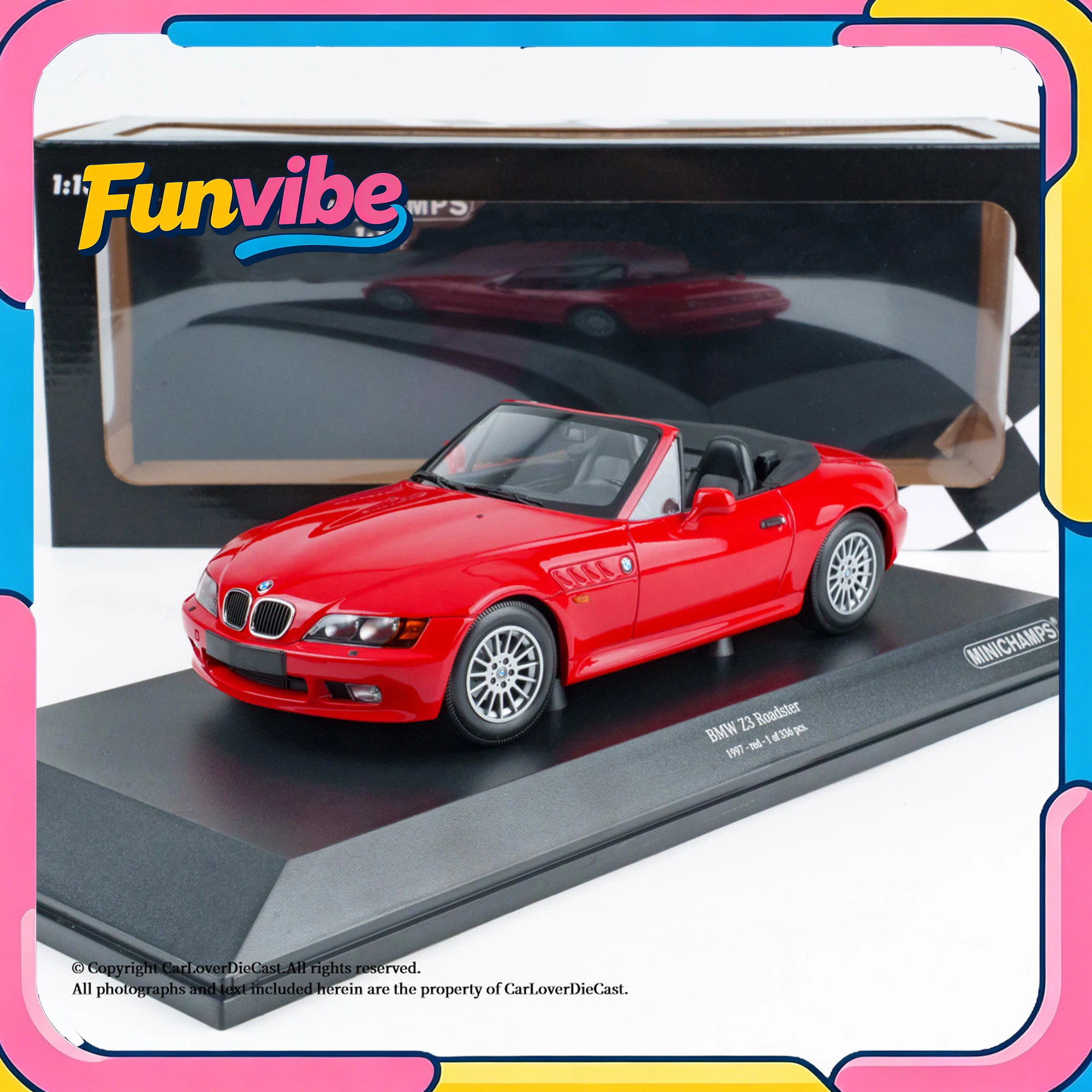 MINICHAMPS 1/18 BMW Z3 Roadster 1997 Realistic Diecast Alloy Vintage Convertible Car Model Simulation Collection Cars Boy Gift
MINICHAMPS 1/18 BMW Z3 Roadster 1997 Realistic Diecast Alloy Vintage Convertible Car Model Simulation Collection Cars Boy Gift