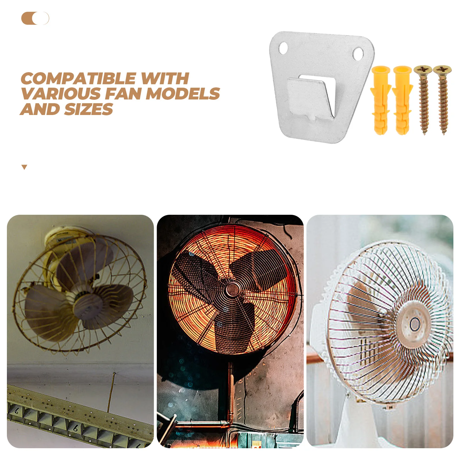 2 Wall Fan Brackets Heavy Duty Steel Mounting Kits Electric Fans 4 Sets Screws Vibration Free Installation Home Office
2 Wall Fan Brackets Heavy Duty Steel Mounting Kits Electric Fans 4 Sets Screws Vibration Free Installation Home Office