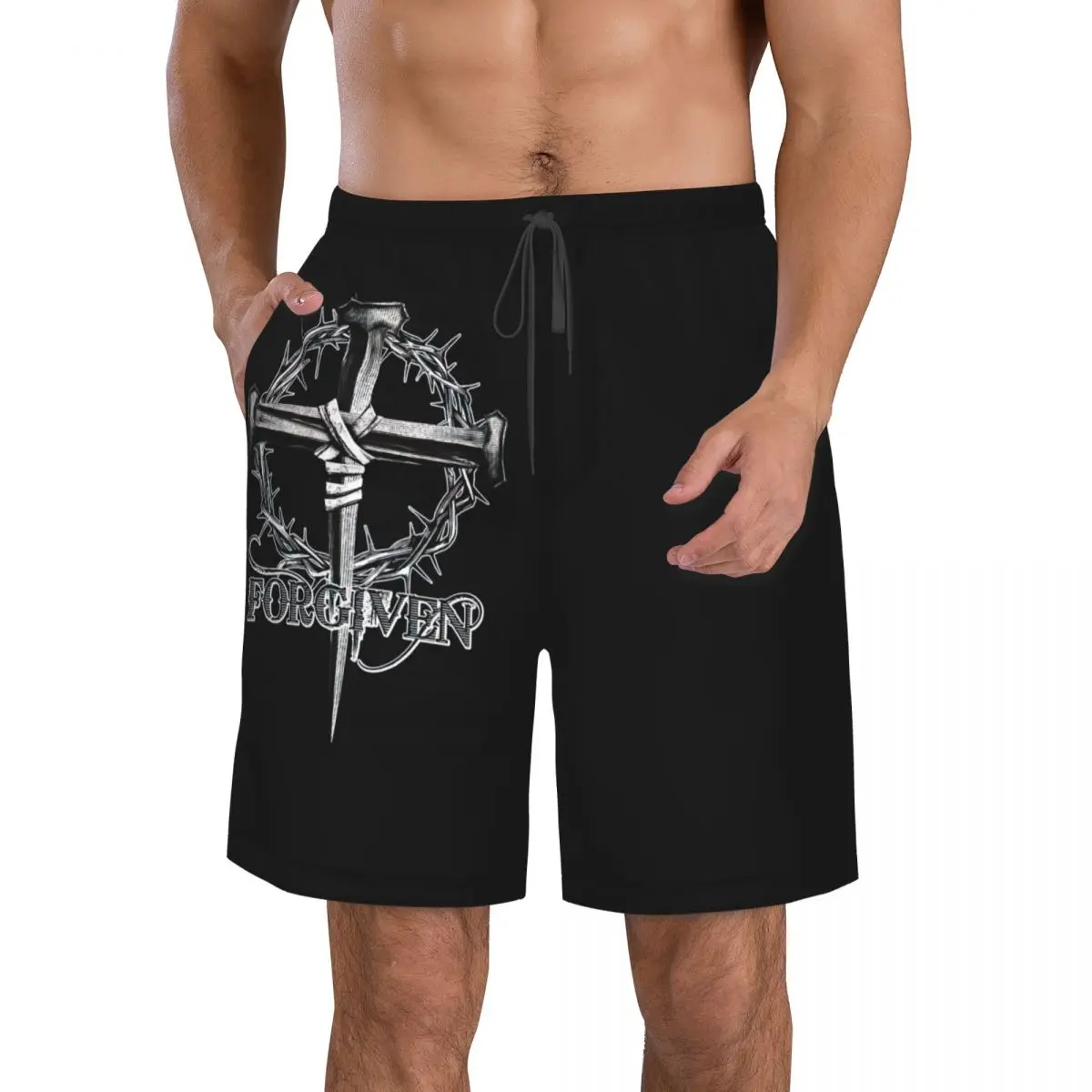 Cross Jesus Men's Beach Shorts Fitness Quick-drying Swimsuit Funny Street Fun 3D Shorts
Cross Jesus Men's Beach Shorts Fitness Quick-drying Swimsuit Funny Street Fun 3D Shorts