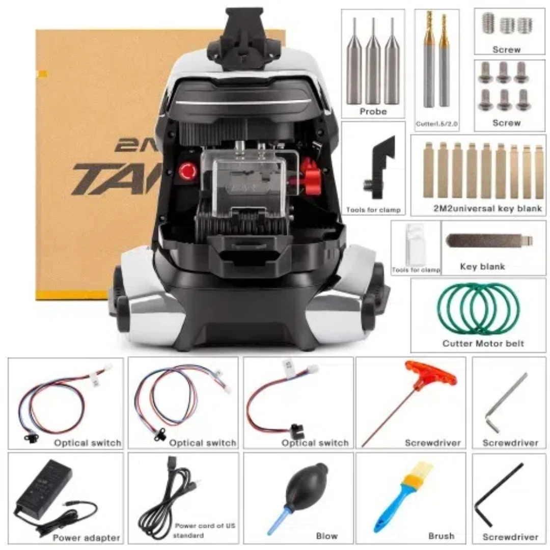 2M2 TANK 2 Pro TANK II Pro Станок для резки ключей с ЧПУ Добавить ключи от дом Mul-T-lock, ямочка, многоточечные ключи с зажимом FO21 Battey
2M2 TANK 2 Pro TANK II Pro Станок для резки ключей с ЧПУ Добавить ключи от дом Mul-T-lock, ямочка, многоточечные ключи с зажимом FO21 Battey