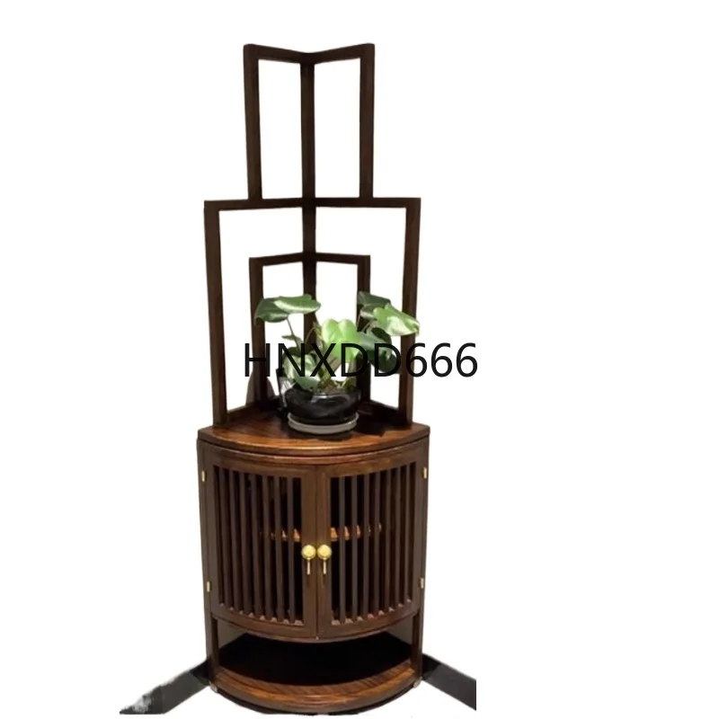 New Chinese ebony decorative household solid wood corner living room corner cabinet wall locker
New Chinese ebony decorative household solid wood corner living room corner cabinet wall locker