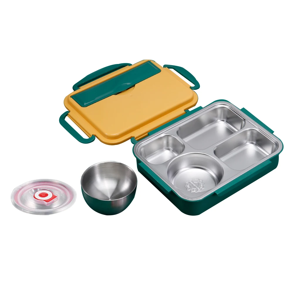 Thermal Lunch Box Stainless Steel Insulated Food Containers Divided Grid Design Leak Proof Container for Hot Cold Meals Portable
Thermal Lunch Box Stainless Steel Insulated Food Containers Divided Grid Design Leak Proof Container for Hot Cold Meals Portable
