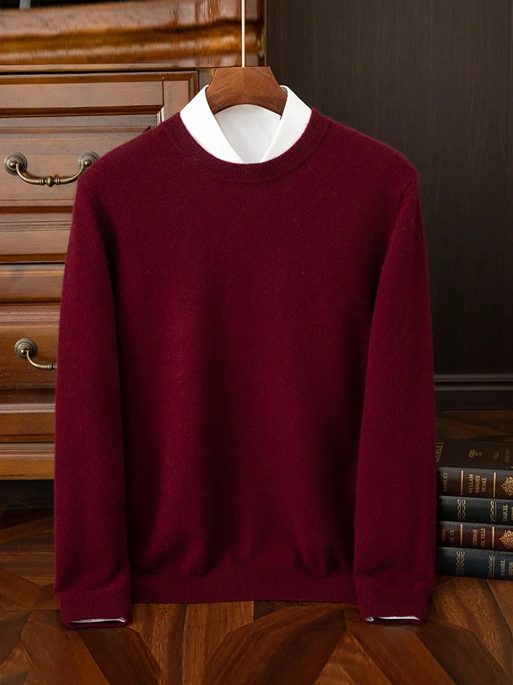 Autumn Winter Men Solid 100% Cashmere O-neck Pullover Sweater Basic Simple Comfortable Youth Pullover Cashmere Knit Clothing
Autumn Winter Men Solid 100% Cashmere O-neck Pullover Sweater Basic Simple Comfortable Youth Pullover Cashmere Knit Clothing