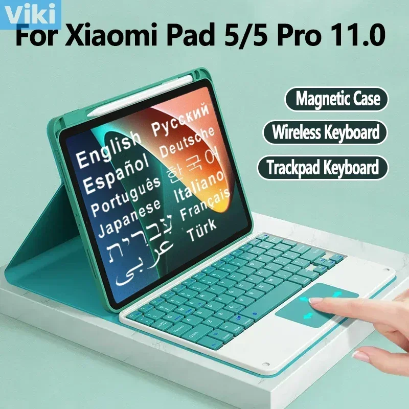 Case for Xiaomi Pad 5 Pro Case Keyboard Mipad 5 11 2021 Mi Pad 5 Cover Portuguese Spanish Arabic Korean Russian AZERT Keyboard
Case for Xiaomi Pad 5 Pro Case Keyboard Mipad 5 11 2021 Mi Pad 5 Cover Portuguese Spanish Arabic Korean Russian AZERT Keyboard