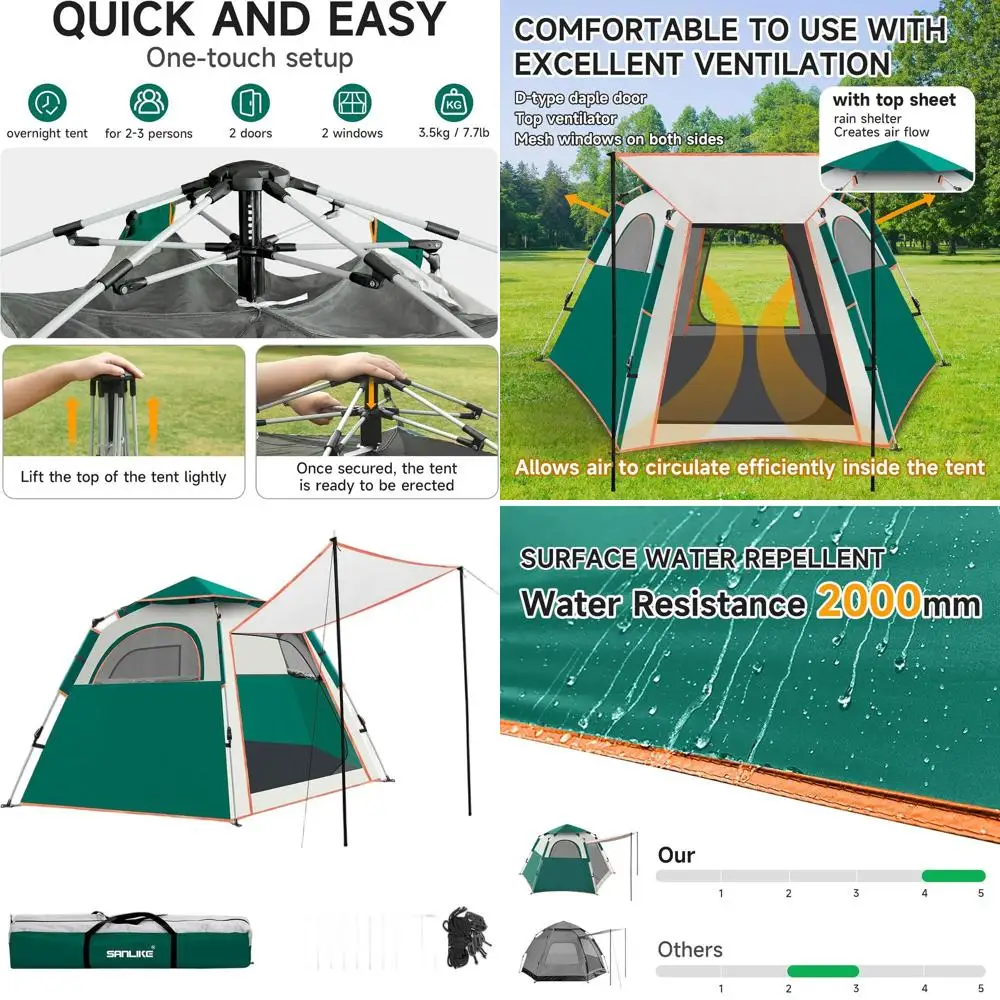 Быстросборные кемпинговые палатки: легкие купольные палатки на 2-4 человека для походов, пеших прогулок и путешествий
Быстросборные кемпинговые палатки: легкие купольные палатки на 2-4 человека для походов, пеших прогулок и путешествий