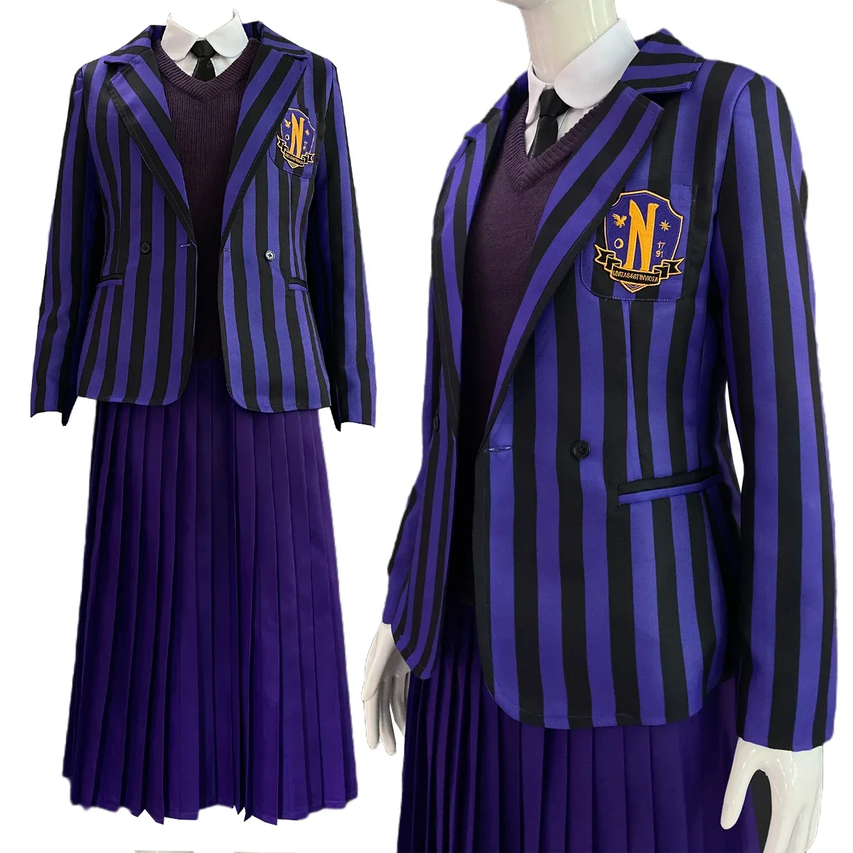 Cosplay Enid Sinclai Bianca School Cosplay Costume Blue Uniform Dress Sweater Embroidery Suit Christmas Gift
Cosplay Enid Sinclai Bianca School Cosplay Costume Blue Uniform Dress Sweater Embroidery Suit Christmas Gift