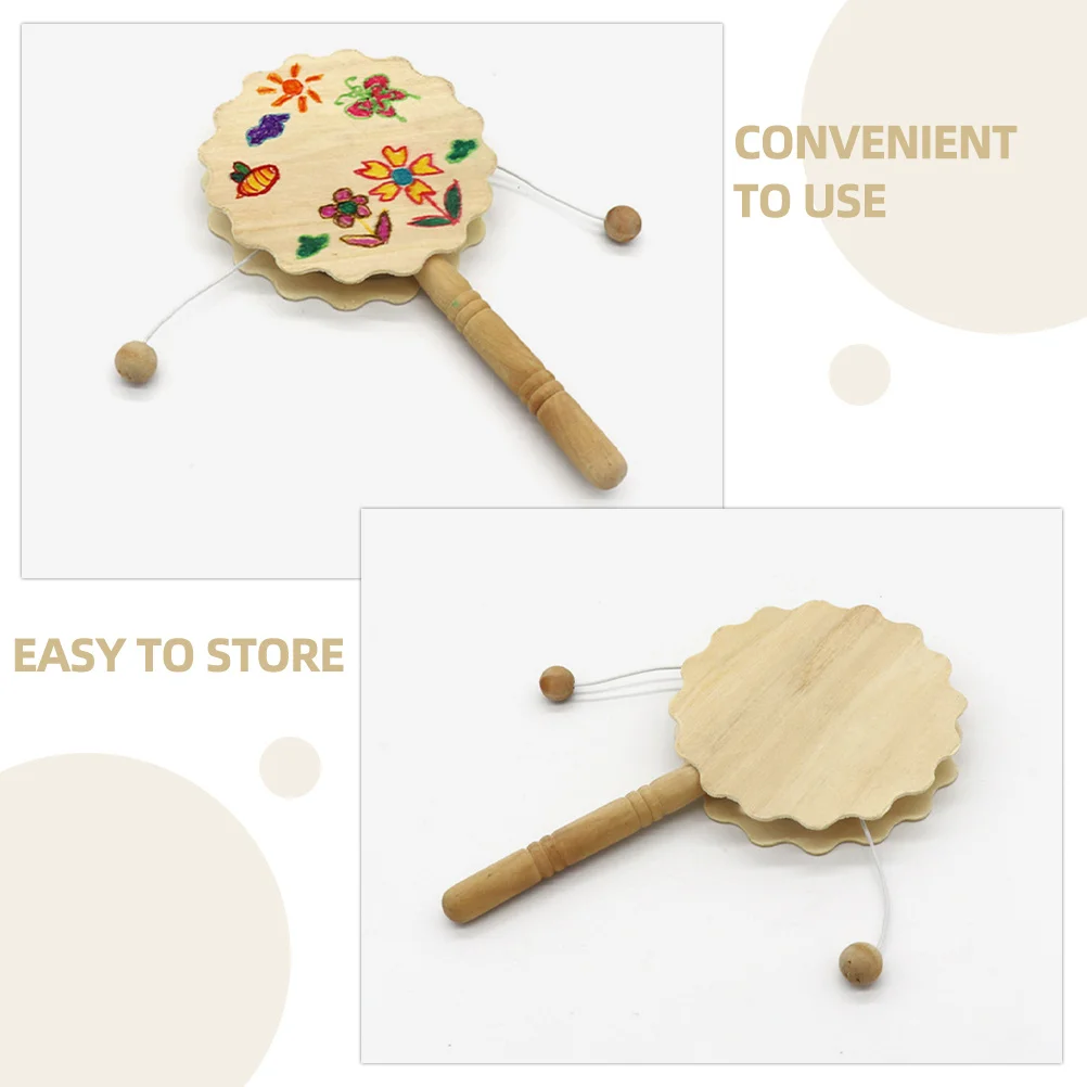 Unfinished Rattle-Drum DIY Wooden Craft Smooth Surface for Painting and Staining Kids Creative Hand-Painted Artworks Decorative
Unfinished Rattle-Drum DIY Wooden Craft Smooth Surface for Painting and Staining Kids Creative Hand-Painted Artworks Decorative